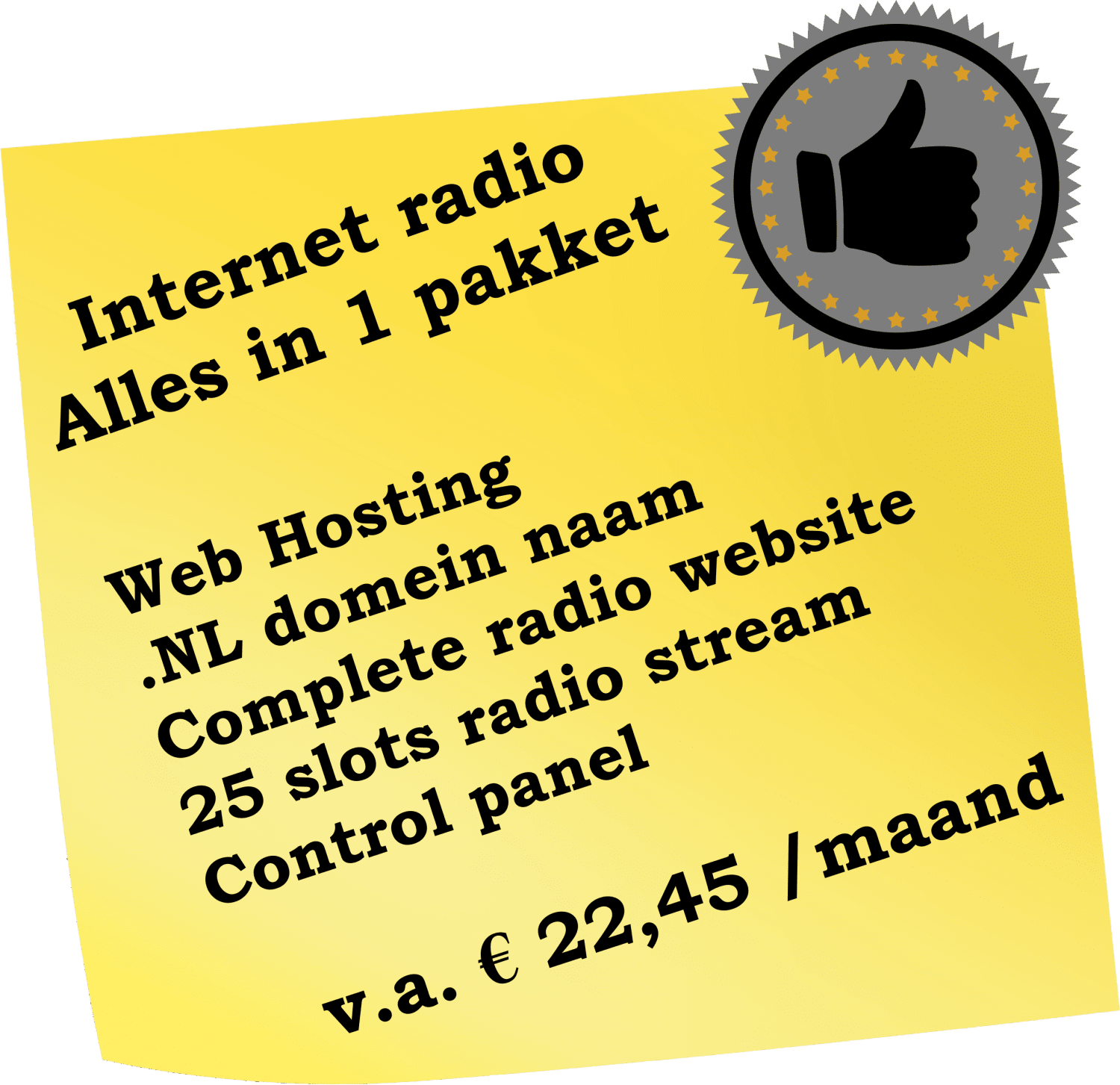 Goedkoop mp3 radio streamen / radio maken geen datalimiet
