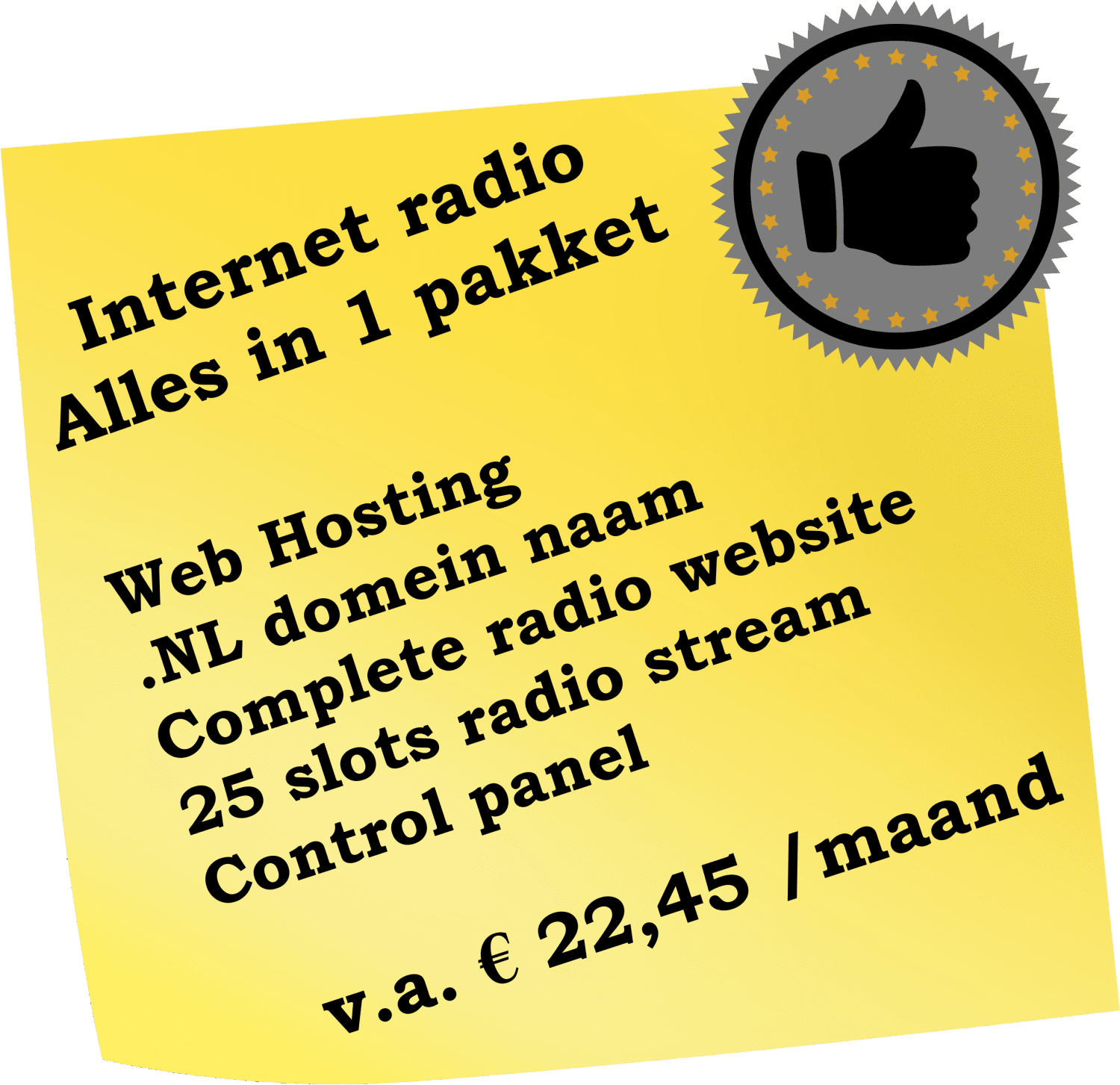 internet radio maken